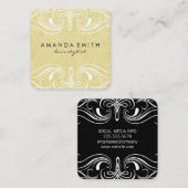 Fancy elementen | Variatie Vierkante Visitekaartje (Voorkant / Achterkant)