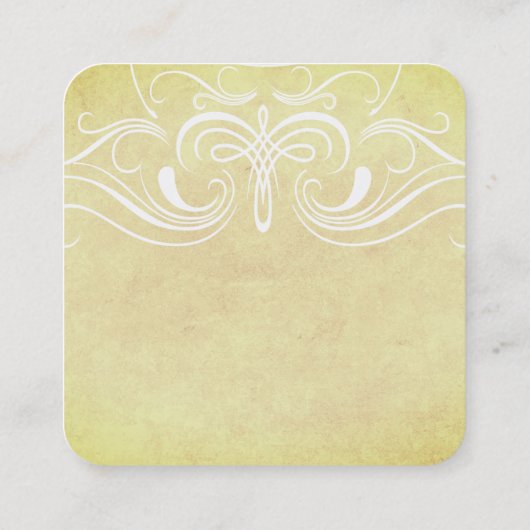 Fancy Elementen Vierkante Visitekaartje (Achterkant)