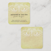 Fancy Elementen Vierkante Visitekaartje (Voorkant / Achterkant)