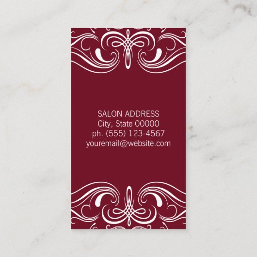 Fancy elementen visitekaartje (Achterkant)