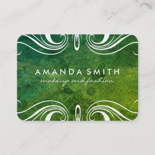 Fancy elementen visitekaartje (Voorkant)