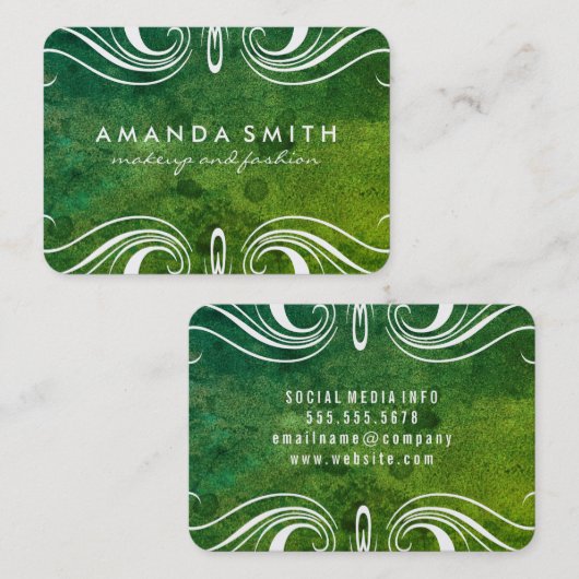 Fancy elementen visitekaartje (Voorkant / Achterkant)