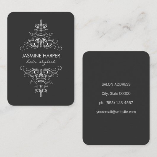 Fancy elementen visitekaartje (Voorkant / Achterkant)