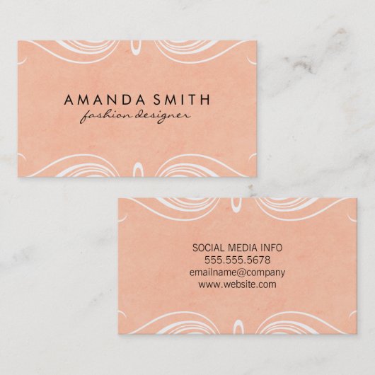 Fancy elementen visitekaartje (Voorkant / Achterkant)