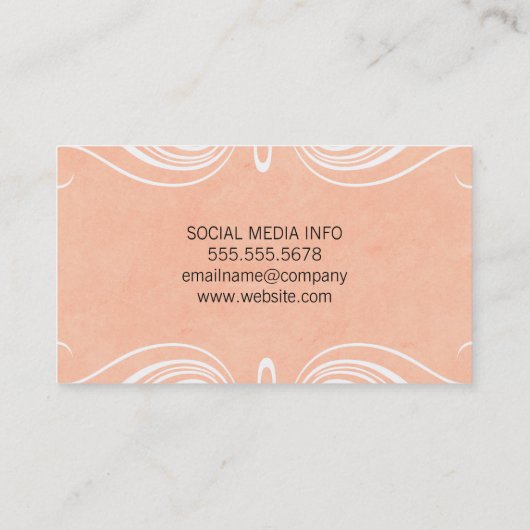 Fancy elementen visitekaartje (Achterkant)