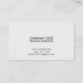 Fancy elementen visitekaartje (Achterkant)