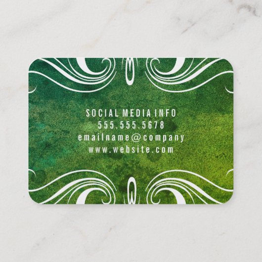 Fancy elementen visitekaartje (Achterkant)