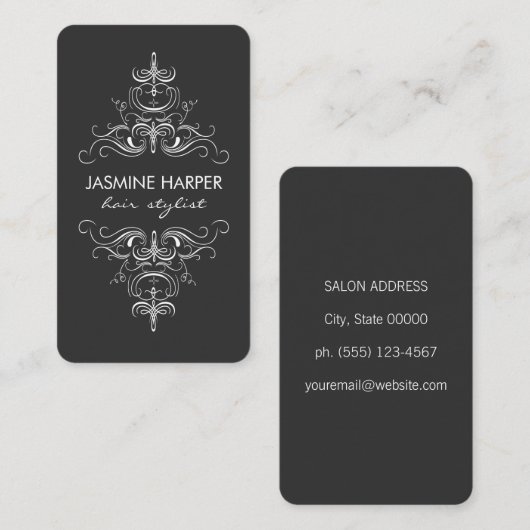 Fancy elementen visitekaartje (Voorkant / Achterkant)