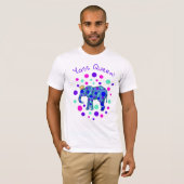Fancy Elephant Yass Queen! Mannen T-Shirt (Voorkant volledig)