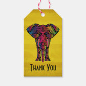 Fancy ellephant design, gebold, heldere kleuren Da Cadeaulabel (Voorkant)