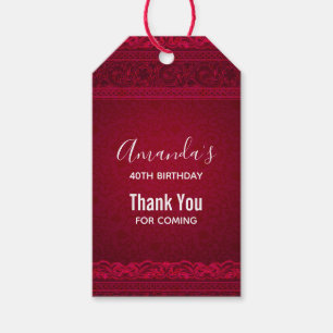 Fancy en elegante Bedankt rond de geboorte Cadeaulabel
