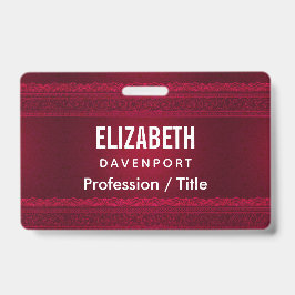 Fancy en elegante rode achtergrond stijlvol badge