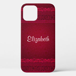 Fancy en elegante rode achtergrond stijlvol Case-Mate iPhone case