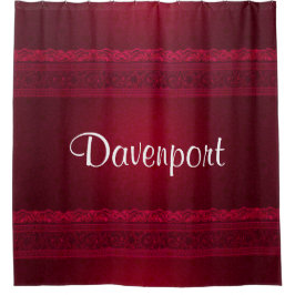 Fancy en elegante rode achtergrond stijlvol douchegordijn