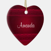 Fancy en elegante rode achtergrond stijlvol keramisch ornament (Rechts)