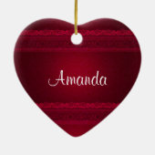 Fancy en elegante rode achtergrond stijlvol keramisch ornament (Achterkant)