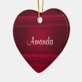 Fancy en elegante rode achtergrond stijlvol keramisch ornament (Links)