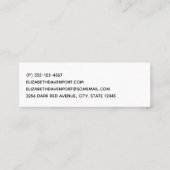 Fancy en elegante rode achtergrond stijlvol mini visitekaartje (Achterkant)