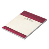 Fancy en elegante rode achtergrond stijlvol notitieblok (Linkerzijde)