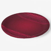 Fancy en elegante rode achtergrond stijlvol papieren bordje (Gekanteld)