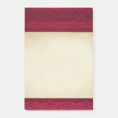 Fancy en elegante rode achtergrond stijlvol post-it® notes (Voorkant)
