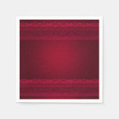 Fancy en elegante rode achtergrond stijlvol servet (Voorkant)