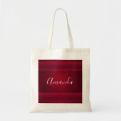Fancy en elegante rode achtergrond stijlvol tote bag (Voorkant)