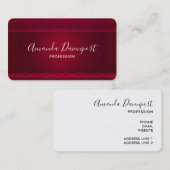 Fancy en elegante rode achtergrond stijlvol visitekaartje (Voorkant / Achterkant)
