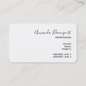 Fancy en elegante rode achtergrond stijlvol visitekaartje (Achterkant)