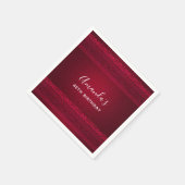 Fancy en elegante rode achtergrond Stijlvolle verj Servet (Hoek)