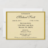 Fancy en Fun 50th Birthday Party Invitation Kaart (Achterkant)