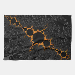 Fancy en vun fractals met roet Mandala-patronen Theedoek