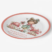 Fancy Fairy 8e Verjaardag Blush Roze Papieren Bord (Gekanteld)