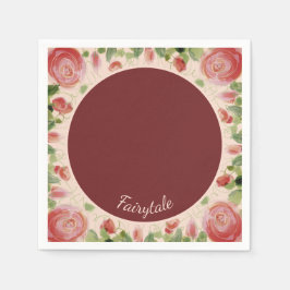 Fancy Fairy Tale Flowered Servet