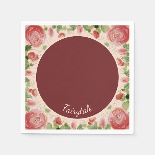 Fancy Fairy Tale Flowered Servet (Voorkant)