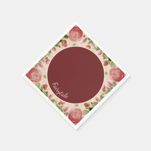 Fancy Fairy Tale Flowered Servet (Hoek)