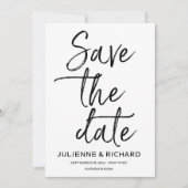 Fancy Fancy kalligrafie van de Calligrafie sparen Save The Date (Voorkant)
