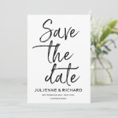 Fancy Fancy kalligrafie van de Calligrafie sparen Save The Date (Staand voorkant)