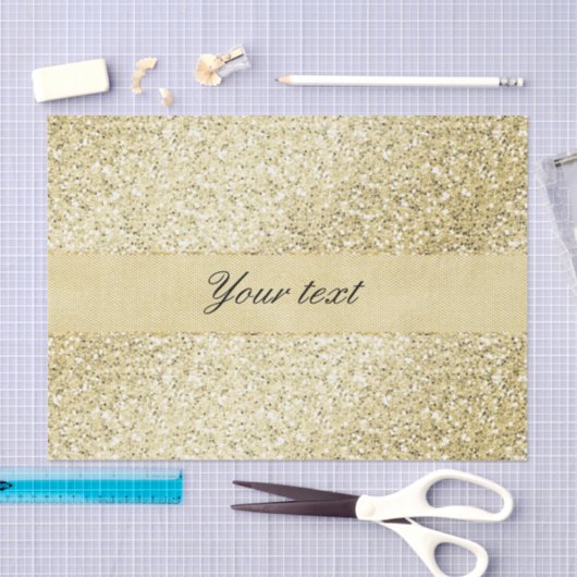 Fancy Faux Gold Glitter - Aangepast Tissuepapier (Craft)