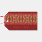 Fancy  feestdag cadeaulabel (Achterkant Horizontaal)