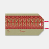Fancy feestdag cadeaulabel (Voorkant (Horizontaal))