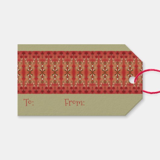 Fancy  feestdag cadeaulabel (Voorkant (Horizontaal))