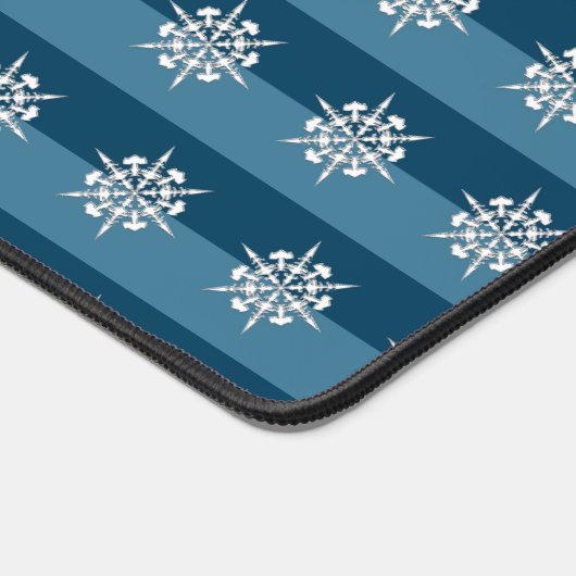 Fancy feestdag voor kerstmis met snowflake bureaumat (Hoek)