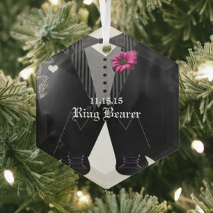 Fancy feestronddrager bruiloft kerstversiering glas ornament