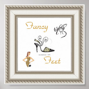 Fancy Feet Designer Poster