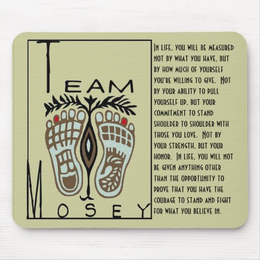 Fancy Feet Muismat (Voorkant)