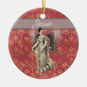 Fancy  feiën op maat keramisch ornament (Voorkant)