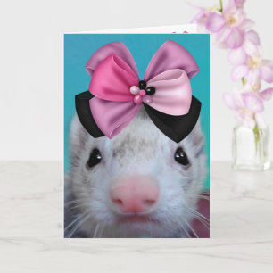 Fancy Ferret Birthday Kaart