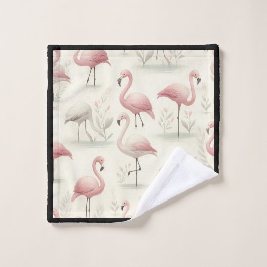 Fancy Flamingo (aanpasbaar) Bad Handdoek (Wasdoekje)
