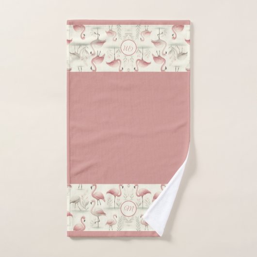 Fancy flamingo ( bad handdoek (Handdoek)